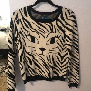 Alice & Olivia cat wool sweater